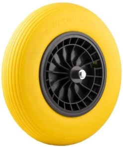 Merkloos Kruiwagenwiel Anti Lek - 4.80/4.00-8 - Massief PU Band - Lekvrij Wiel Met 130mm As - Kruiwagenband 4.80/400 Voor Kruiwagen -Best Garden Tools Store 1007x1200 1