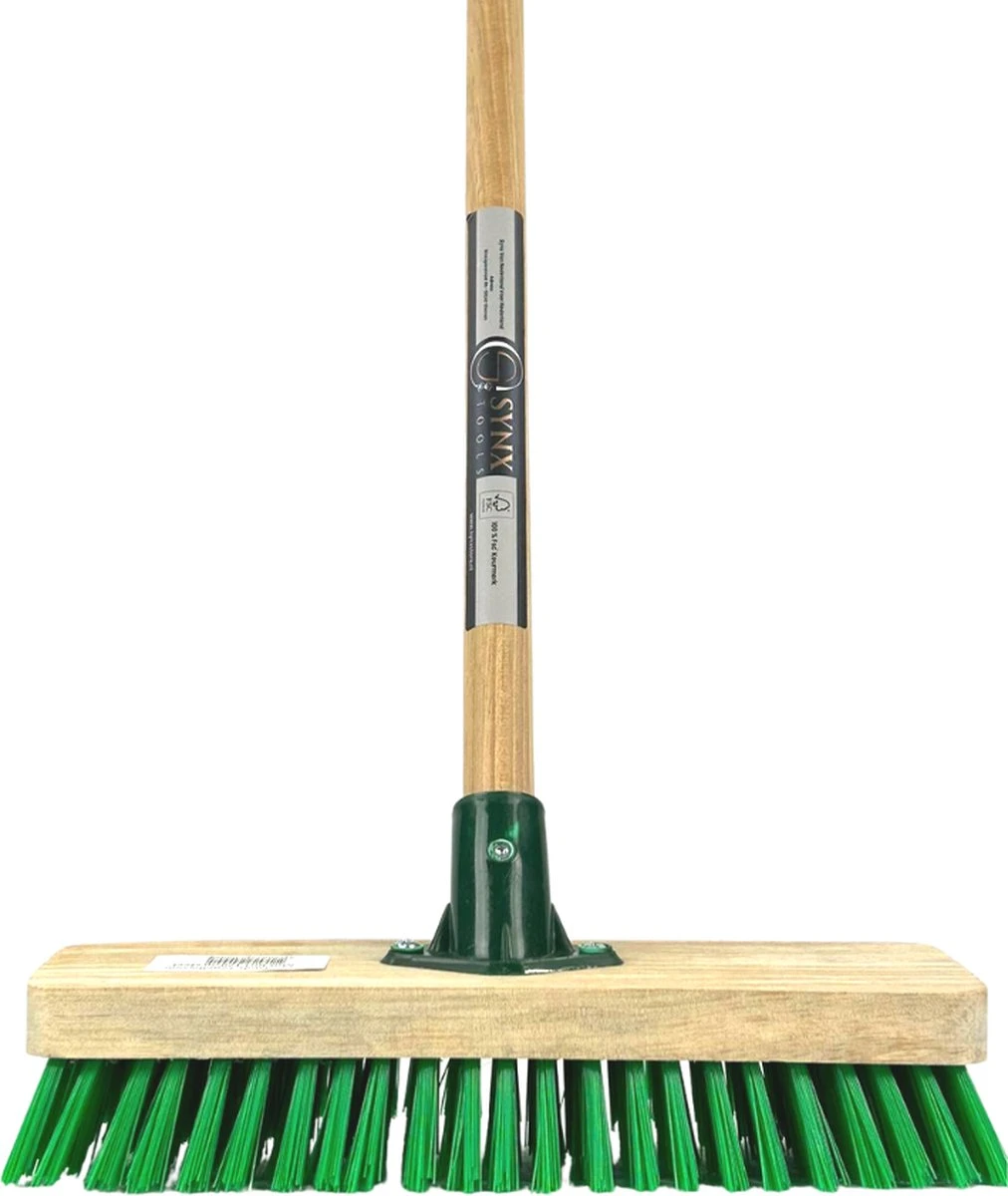 Synx Tools Tegelborstel 28cm - Mosbezem - Schrobbezem - Bezem - Mos - Onkruidborstel - Veger - Harde Borstel- Bezem Met Steel 120cm 2 Synx Tools Tegelborstel 28cm - Mosbezem - Schrobbezem - Bezem - Mos - Onkruidborstel - Veger - Harde Borstel- Bezem Met Steel 120cm - Image 2