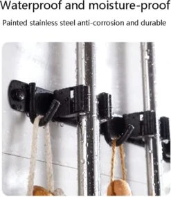 BOTC Bezemhouder - 5 Houders 6 Haken - Gereedschapshouder - Zeflklevend - Bezem Ophangsysteem - Ophanghaken - Tuingereedschap -Best Garden Tools Store 1043x1200 1