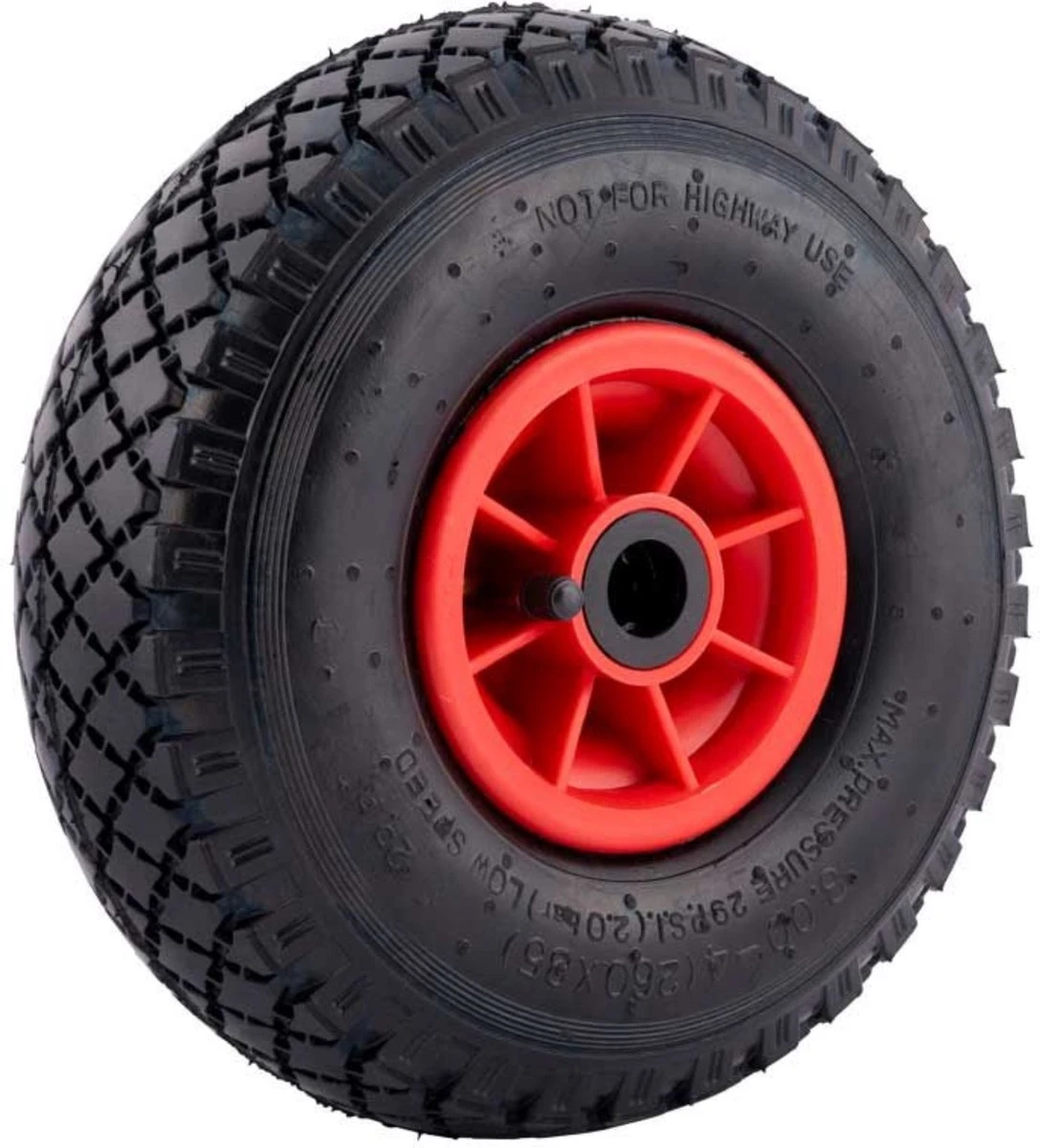 Benson Bolderkarwiel Steekwagenwiel Met Luchtband 3.00-4 | Asgatdiameter 20mm Rollager | Hoogte Wiel 26cm 10 Benson Bolderkarwiel Steekwagenwiel Met Luchtband 3.00-4 | Asgatdiameter 20mm Rollager | Hoogte Wiel 26cm - Image 10