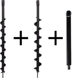 Kibani Grondboor 52cc Benzine + Grondboren Set 60 Mm + 80 Mm + 100 Mm + 150 Mm + 2 Verlengstukken - Palenboor - Grondboor Machine -Best Garden Tools Store 1110x1200