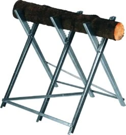 Einhell-kettingzaagstandaard (max. 150 Kg - Verzinkte Metalen Hoekprofielen - Extra Dwarsbalken - Tanden Voorkomen Verdraaiing Van Het Hout - 3 Werkhoogtes - Inklapbaar) -Best Garden Tools Store 1121x1200 2