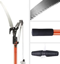 Gardebruk Takkenzaag Telescopisch - 2in1 Zaag & Snoeischaar - Oranje -Best Garden Tools Store 1137x1200 2