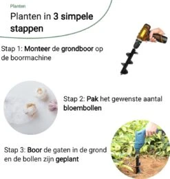 MaatWorkz - Grondboor - 25 CM - Boormachine - Bollenplanter - Moestuin - Palenboor - Boor - Tuin 15 MaatWorkz - Grondboor - 25 CM - Boormachine - Bollenplanter - Moestuin - Palenboor - Boor - Tuin -Best Garden Tools Store 1138x1200