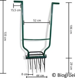 Biogroei® Ergonomische Woelvork - Spitvork - Met Verkruimelaar - Verlucht Je Bodem -Best Garden Tools Store 1143x1200 3
