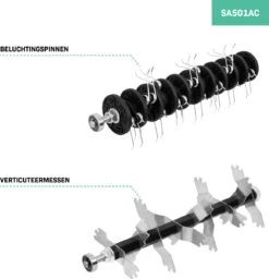 VONROC Elektrische Verticuteermachine - Gazonbeluchter – 1300W – Maaibreedte 320 Mm – 4 Dieptestanden (12/9/6/3 Mm) – Incl. 35L. Opvangbak -Best Garden Tools Store 1160x1200