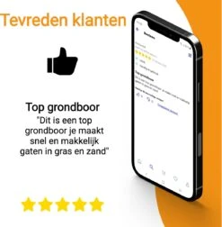 Grondboor Voor Boormachine - 8x25 Cm - Zwart -Best Garden Tools Store 1176x1200