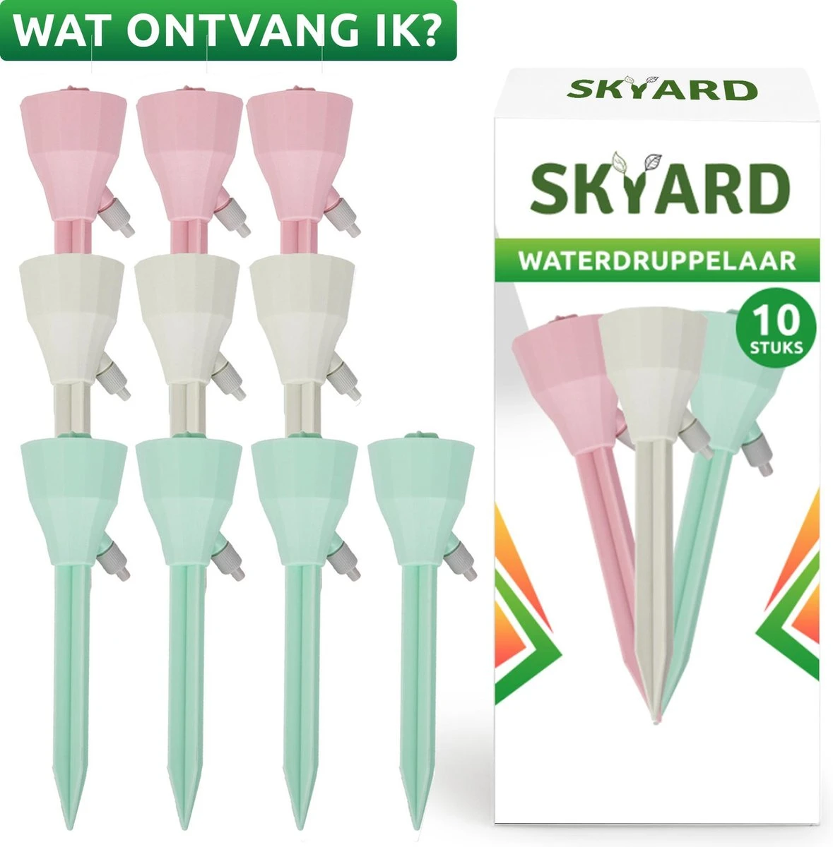 SKYARD® Waterdruppelaar Set Van 10 – Watergeefsysteem Geschikt Binnen (Kamerplanten) En Buiten – Bewateringssysteem Met Instelbare Druppelsnelheid - Irrigatiesysteem - Planten Watergever - Waterbol 6 SKYARD® Waterdruppelaar Set Van 10 – Watergeefsysteem Geschikt Binnen (Kamerplanten) En Buiten – Bewateringssysteem Met Instelbare Druppelsnelheid - Irrigatiesysteem - Planten Watergever - Waterbol - Image 6