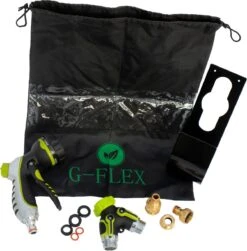 G-Flex Flexibele Tuinslang - Waterslang - 8 Verschillende Sproeistanden - Inclusief Opbergtas/splitter/Koppelstuk/Houder/Rubbers - 30 Meter -Best Garden Tools Store 1181x1200