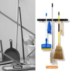 BOTC Bezemhouder - 5 Houders 6 Haken - Gereedschapshouder - Zeflklevend - Bezem Ophangsysteem - Ophanghaken - Tuingereedschap -Best Garden Tools Store 1186x1200 2