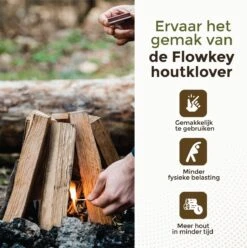 Flowkey® Houtklover XL - Houtsplijter Bijl - Houtkliever Kloofwig Gietijzer - Voor Hout & Aanmaakhout - Inclusief Gratis Hamer -Best Garden Tools Store 1196x1200