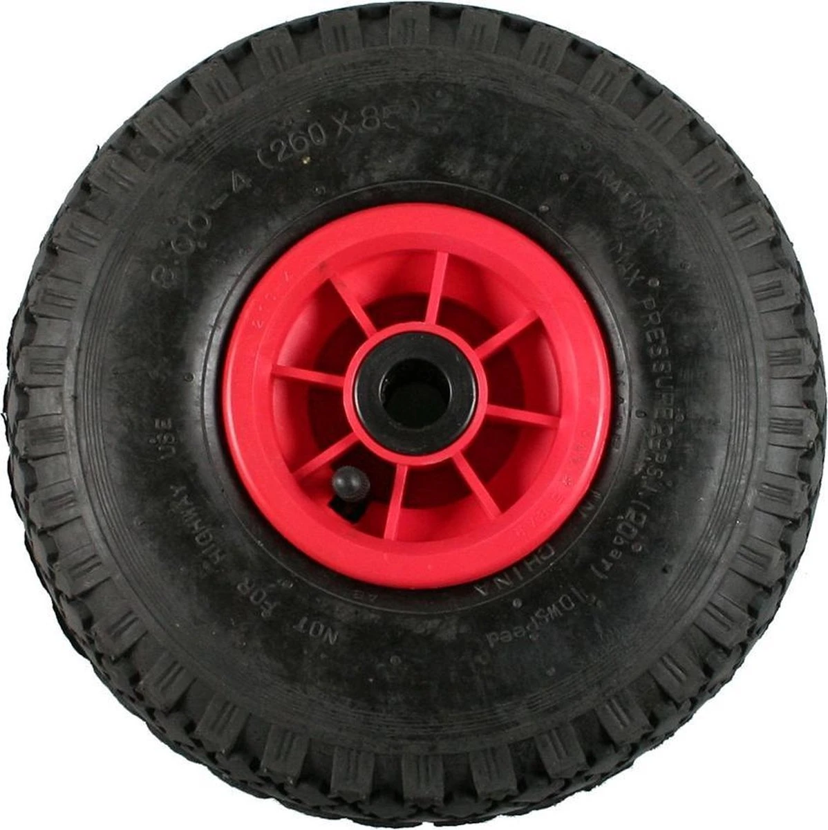 Benson Bolderkarwiel Steekwagenwiel Met Luchtband 3.00-4 | Asgatdiameter 20mm Rollager | Hoogte Wiel 26cm 2 Benson Bolderkarwiel Steekwagenwiel Met Luchtband 3.00-4 | Asgatdiameter 20mm Rollager | Hoogte Wiel 26cm - Image 2