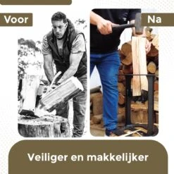 Flowkey® Houtklover XL - Houtsplijter Bijl - Houtkliever Kloofwig Gietijzer - Voor Hout & Aanmaakhout - Inclusief Gratis Hamer -Best Garden Tools Store 1199x1200 3