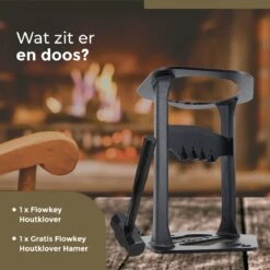 Flowkey® Houtklover XL - Houtsplijter Bijl - Houtkliever Kloofwig Gietijzer - Voor Hout & Aanmaakhout - Inclusief Gratis Hamer -Best Garden Tools Store 1199x1200 4