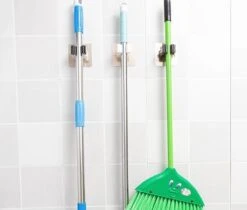 Bezem Houder - Zelfklevend - Zilverkleurig 10 Bezem Houder - Zelfklevend - Zilverkleurig -Best Garden Tools Store 1200x1022 1