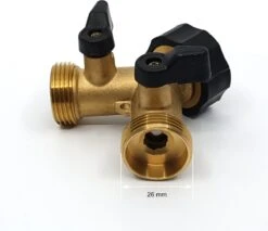Horvitus Waterverdeler 2 Weg - Y Stuk Kraan Splitter - Voor Europese Kranen - Messing -Best Garden Tools Store 1200x1034 2