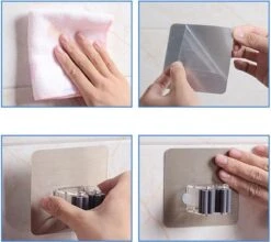 Bezem Houder - Zelfklevend - Zilverkleurig 11 Bezem Houder - Zelfklevend - Zilverkleurig -Best Garden Tools Store 1200x1068