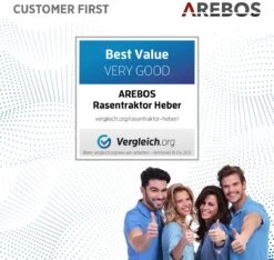 AREBOS Zitmaaierkrik Zitmaaier Kriksysteem Krik Hijstoestel Reinigingshulp 400kg 21 AREBOS Zitmaaierkrik Zitmaaier Kriksysteem Krik Hijstoestel Reinigingshulp 400kg -Best Garden Tools Store 1200x1135