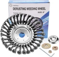 Merkloos SlimShop Onkruidborstel - Bosmaaier Grastrimmer - Onkruid - Onkruidkrabber - Voegenborstel - Onkruidverwijderaar - Max 10.000 Toerental P/m - 20CM -Best Garden Tools Store 1200x1154 1