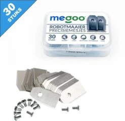 Mesjes Voor Husqvarna Automower - Reservemessen Voor Gardena Robotmaaier - 30st - RVS - Plastic Box - Megoo® -Best Garden Tools Store 1200x1155