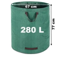 Gardebruk Tuinafvalzak - 2 Stuks 280L – 77x67cm/Opvouwbaar - Groen -Best Garden Tools Store 1200x1158 5