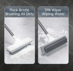 Synx Tools Luiwagen Borstel 2-in-1 Trekker - Badkamer Borstel Vloertrekker Met Steel Schrobborstel - Harde Borstelharen - Vloerwisser Badkamer - Met Telescopische Steel -Best Garden Tools Store 1200x1169 1
