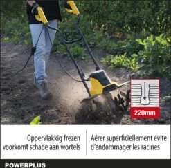 Powerplus POWXG72010 Tuinfrees - 1500W - Werkbreedte 450mm - Werkdiepte Max. 220mm - Incl. 6 Messen En Wielen -Best Garden Tools Store 1200x1179 7