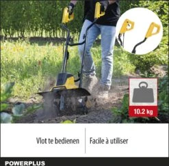 Powerplus POWXG72010 Tuinfrees - 1500W - Werkbreedte 450mm - Werkdiepte Max. 220mm - Incl. 6 Messen En Wielen -Best Garden Tools Store 1200x1179 8