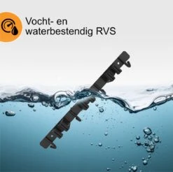 Volcan Bezemhouder - Bezem Ophangsysteem Tuingereedschap - Gereedschapshouder - Zelfklevend - 3M Tape - 3 Houders 4 Haken - RVS Zwart -Best Garden Tools Store 1200x1196 2