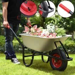 Gardebruk Kruiwagen 100L - Luchtband - 250kg Draagkracht Zilver -Best Garden Tools Store 1200x1200 1017