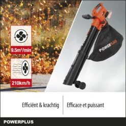 Powerplus Dual Power POWDPG75270 Bladblazer - Bladzuiger En -versnipperaar - Brushless - Blazen - Zuigen - Versnipperen - Excl. Accu En Lader - Incl. Opvangzak 45L -Best Garden Tools Store 1200x1200 115