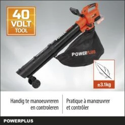 Powerplus Dual Power POWDPG75270 Bladblazer - Bladzuiger En -versnipperaar - Brushless - Blazen - Zuigen - Versnipperen - Excl. Accu En Lader - Incl. Opvangzak 45L -Best Garden Tools Store 1200x1200 120