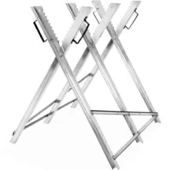 Merkloos Monzana Zaagbok - Metaal Opvouwbaar 83x81x88cm - Zilver -Best Garden Tools Store 1200x1200 1250