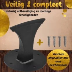 Merkloos Houtklover - Houtsplijter - Houtkliever - Houtklover Voor Aanmaakhout - Handmatig - Met Bevestigingsgaten - Kloofwig - Splijtwig - Metaal - Overal Te Bevestigen -Best Garden Tools Store 1200x1200 1294