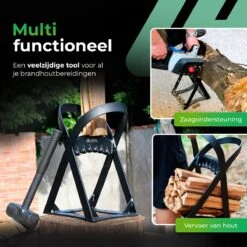 Lighted Lifestyle™| Houtklover Voor Aanmaakhout Incl. Kloofhamer - Houtsplijter - Houtkliever - Snel Haardhout - Gietijzer - Incl. Schroeven -Best Garden Tools Store 1200x1200 1309