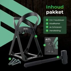 Lighted Lifestyle™| Houtklover Voor Aanmaakhout Incl. Kloofhamer - Houtsplijter - Houtkliever - Snel Haardhout - Gietijzer - Incl. Schroeven -Best Garden Tools Store 1200x1200 1310