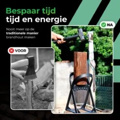 Lighted Lifestyle™| Houtklover Voor Aanmaakhout Incl. Kloofhamer - Houtsplijter - Houtkliever - Snel Haardhout - Gietijzer - Incl. Schroeven -Best Garden Tools Store 1200x1200 1313