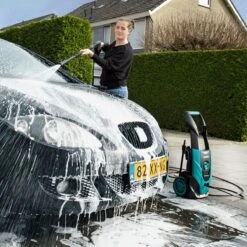 VONROC Hogedrukreiniger V18-2 1800W – 140 Bar – 420 L/h – Incl. 8m Slang, Geïntegreerde Reinigingsmiddelen Tank, Terrasreiniger, Spuitstukken En Accessoires -Best Garden Tools Store 1200x1200 132