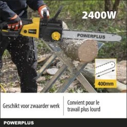 Powerplus POWXG1009 Elektrische Kettingzaag - 2400W - Zwaardlengte 400mm - Automatische Kettingsmering - Incl. 1x Ketting En 1x Zwaard -Best Garden Tools Store 1200x1200 1352