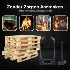 Flowkey® Houtklover - Houtsplijter Bijl - Houtkliever Kloofwig Gietijzer - Voor Hout & Aanmaakhout - Inclusief Gratis Hamer -Best Garden Tools Store 1200x1200 1362