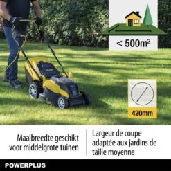 Powerplus POWXG6281 Elektrische Grasmaaier - Grasmachine Voor Middelgrote En Grote Tuin - 2000W - Maaibreedte 420mm - Verstelbare Maaihoogte - Mulching Functie - Incl. 40L Opvangbak -Best Garden Tools Store 1200x1200 186