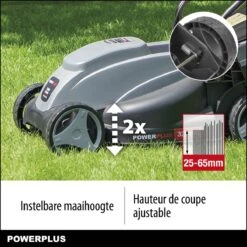 Powerplus POWEG63703 Elektrische Grasmaaier - Grasmachine Voor Kleine Tuin - 1000 W - 32cm Maaibreedte - 30L Opvangbak - Verstelbare Maaihoogte -Best Garden Tools Store 1200x1200 190