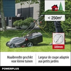 Powerplus POWEG63703 Elektrische Grasmaaier - Grasmachine Voor Kleine Tuin - 1000 W - 32cm Maaibreedte - 30L Opvangbak - Verstelbare Maaihoogte -Best Garden Tools Store 1200x1200 191