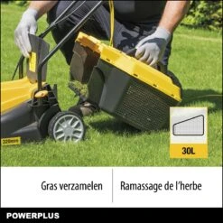 Powerplus POWXG6212T Elektrische Grasmaaier - Grasmachine Voor Kleine En Middelgrote Tuin - 1300W - Maaibreedte 320mm - Verstelbare Maaihoogte - 30L Opvangbak - Incl. Grastrimmer 250W -Best Garden Tools Store 1200x1200 35