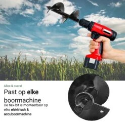 MaatWorkz - Grondboor - 25 CM - Boormachine - Bollenplanter - Moestuin - Palenboor - Boor - Tuin 14 MaatWorkz - Grondboor - 25 CM - Boormachine - Bollenplanter - Moestuin - Palenboor - Boor - Tuin -Best Garden Tools Store 1200x1200 383