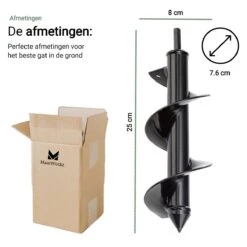MaatWorkz - Grondboor - 25 CM - Boormachine - Bollenplanter - Moestuin - Palenboor - Boor - Tuin 17 MaatWorkz - Grondboor - 25 CM - Boormachine - Bollenplanter - Moestuin - Palenboor - Boor - Tuin -Best Garden Tools Store 1200x1200 385