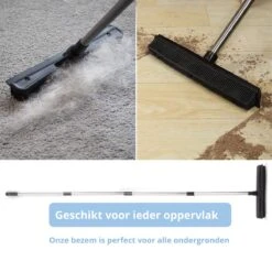 De Blaffende Kat 2 In 1 Rubberen Bezem – Bezem Binnen & Buiten – Vloerwisser Met Steel - Vloertrekker – Veger - Extra Lang 160cm -Best Garden Tools Store 1200x1200 403