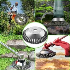 Merkloos SlimShop Onkruidborstel - Bosmaaier Grastrimmer - Onkruid - Onkruidkrabber - Voegenborstel - Onkruidverwijderaar - Max 10.000 Toerental P/m - 20CM -Best Garden Tools Store 1200x1200 452