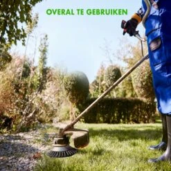 Merkloos SlimShop Onkruidborstel - Bosmaaier Grastrimmer - Onkruid - Onkruidkrabber - Voegenborstel - Onkruidverwijderaar - Max 10.000 Toerental P/m - 20CM -Best Garden Tools Store 1200x1200 454