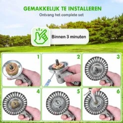 Merkloos SlimShop Onkruidborstel - Bosmaaier Grastrimmer - Onkruid - Onkruidkrabber - Voegenborstel - Onkruidverwijderaar - Max 10.000 Toerental P/m - 20CM -Best Garden Tools Store 1200x1200 456